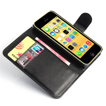 Luxusné Flip puzdro pre coque fundas iPhone 5C kryt telefónu Prípadoch pre apple iPhone 5C iPhone 5 C Telefón Prípade S Držiteľom Karty