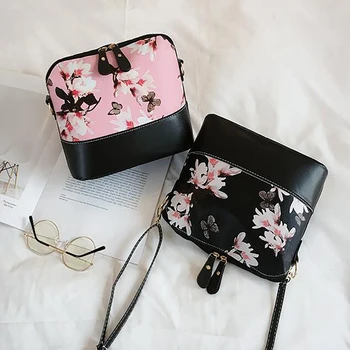 Luxusné Kabelky Ženy Tašky Kožené Dizajnér tašky cez Rameno 2019 Messenger Ramenný Crossbody Tašky Ženy Taška S Butterfly Kvetinový