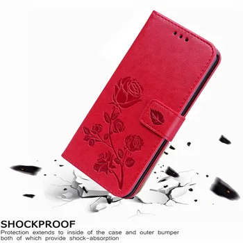 Luxusné Kožené Flip Book obal pre Acer Liquid Z630 Z630S Ruže Kvet Peňaženku Stáť Prípade Kryt Telefónu Držiteľa Karty Taška coque
