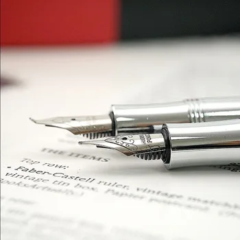 Luxusné kvalitné plniace pero Medi kovové kaligrafické pero, atrament študent Školy Financií Business office vintage pero stôl organizátor