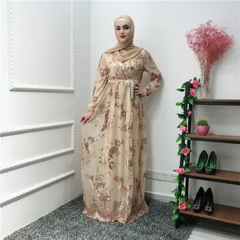Luxusné Moslimských Čipky, Výšivky Samoopaľovacie Abaya Plný Šaty Cardigan KimonoLong Šaty, Šaty Jubah Blízkom Východe Eid Ramadánu Islamskej
