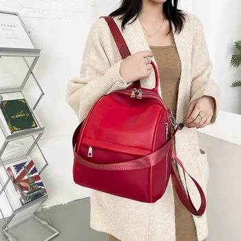 Luxusné módne dámy batoh mládež dievča cestovný batoh multifunkčné študentský školský batoh trend kožená taška cez rameno 2020 nové