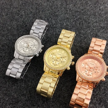 Luxusné ružové Zlato Hodinky Ženy Diamant Hodinky CONTENA z Nerezovej Ocele, Quartz náramkové hodinky Relogio Feminino Reloj Mujer 2020