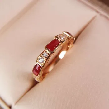 Luxusné S925 Had Kosti Shell Prst Krúžky Krásy Príslušenstvo Žena Krúžok 3 Farebné Módne Šperky Strany Milovníkov Dievča Ženy