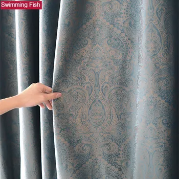 Luxusné Zatmenie Handričkou Panel Závesy Textílie pre Obývacia izba opaľovací Krém zatienenie Okna Opony pre Spálne Vlastné