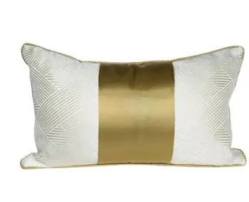 Luxusné zlaté biela bedrových obliečka na vankúš sofa späť vankúš pás vankúš na opierku vnútorné