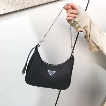 Luxusné Značky Designer pre Ženy 2020 Čierny Nylon Multifunkčné Kabelky Crossbody Tašky, Peňaženky a Taška cez Rameno Bageta Taška Sac