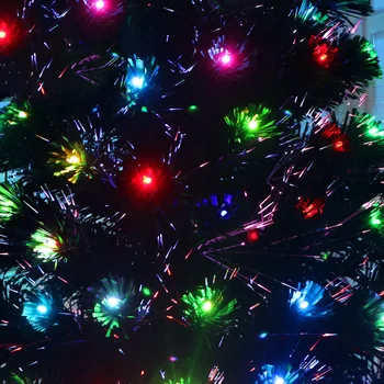 Luxusné Šifrované Optického Vlákna Vianočný Stromček LED Farebný Svetelný Vianočný Stromček Package Veselé Vianočné Dekorácie