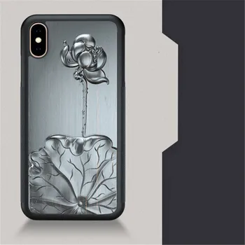 Luxusný 3D Vyrezávané Drevené puzdro pre iPhone 11 12 Pro Max Prípade Úľavu Mäkké TPU silikónový kryt pre iPhone 6 7 8 Plus X XR XS Max Coques