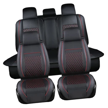 Luxusný 5-sedačky autosedačky Kryt SUV sedan Celý Set Zahustiť Vankúše Chránič PU Kožené Pre Citroen DS4