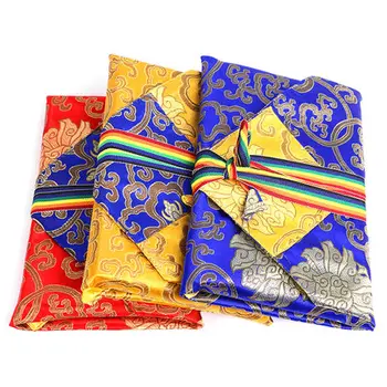 Luxusný Veľký Tibetský Štýl Písma, Knihy Taška Vlastnoručný Tabuľka Pad Hodváb Saténový Obrus Kryt Handričkou