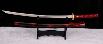LYUESWORD Plné Funkčné KATANA Japonský Samuraj Meč Veľmi Ostré 9260 pružinovej Ocele UNOKUBI ZUKURI Čepeľ Dragon Tsubou Reálne Rez