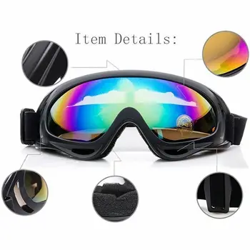 Lyžiarske okuliare X400 anti-ultrafialové športové snowboard korčuľovanie okuliare ochranné okuliare nárazu odolné okuliare na snowboard okuliare