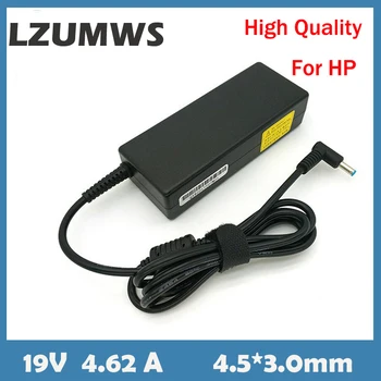 LZUMWS 19.5 V 4,62 A 90W 4.5*3.0 mm AC Notebook, Nabíjačka, Napájací Adaptér Pre HP Pavilion 14 15 710413-001 Závisť 17 17-j000 PPP012C-S