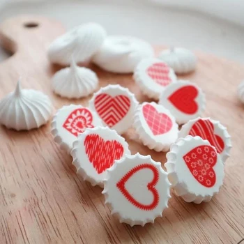 Láska Srdce Cukru Pečiatka, prenášací Papier Pre Valentína, svadbu čokoládové pusinky dekorácie list cake zdobenie nástroje