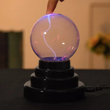 Láva Plasma Ball Lampa Box Lightning nočné svetlo Magické Retro Ľahký 3-Palcový Deti Vianočný Večierok Cristal Darček Miestnosti Dekorácie USB