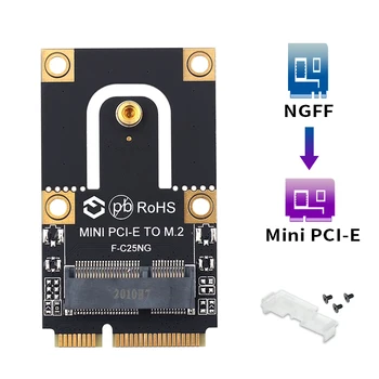 M. 2 NGFF na Mini PCI-E (PCIe+USB) Adaptér Pre M. 2, Wifi, Bluetooth, Wlan Card AX200 9260 8265 8260 Na Notebooku / PC