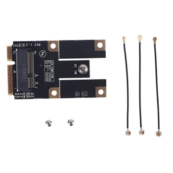M. 2 NGFF na Mini PCI-E Rozhrania Karty Adaptéra s rozhraním Bluetooth Adaptér Kábel pre AX200 9260 8265 8260 WiFi6 Bezdrôtovú Kartu, Comptuer