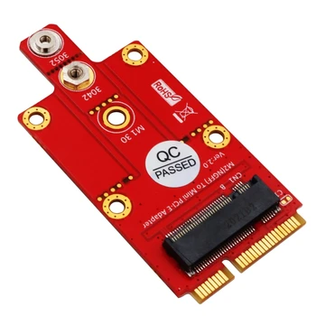 M. 2 Tlačidlo B na Mini PCIE slot karty PCI-E Adaptér Converter pre 3G/4G/5G Modul s Skrutkovač, Skrutky