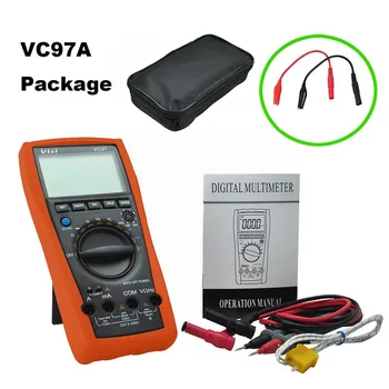 M001 VICI VC97 -> VC97A True RMS Digitálny Multimeter DMM 4000 auto rozsah DMM AC DC Voltmeter Odpor Kapacita Frekvencia NCV