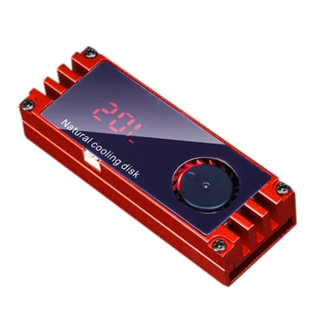 M2 SSD Chladič Chladnejšie Teploty OLED Digitálnym Displejom M. 2 2280 NVME SSD (Solid State Pevného Disku Žiarič Tepla Tepelná Pad