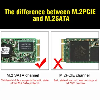 M2 SSD Prípade NVME Krytu M. 2 na USB Typu C 3.1 SSD Adaptér pre NVME PCIE NGFF SATA M/B Tlačidlo SSD Disk Box M. 2 SSD Prípade
