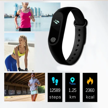 M2 Šport Náramok Smart Hodinky Muži Ženy Smartwatch Pre Android IOS Fitness Tracker Elektronika Smart Hodiny Kapela Smartband