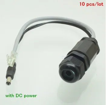M20 DC Ethernet LAN Nepremokavé zástrčku, pole montáž RJ45 Nepremokavé konektor, s 20 cm DC power muž zapojte kábel