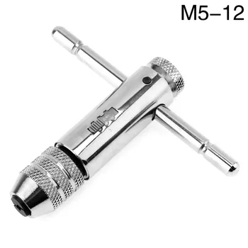 M3-8M 5-12 Die Račňový Uťahovák Račňový T Ťuknite na položku Kľúč Držiteľa Metrika Imperial Niť Skrutka Skrutka Ťuknite na položku vrtáka