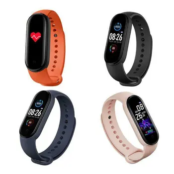 M5 Smart Hodinky Muži Ženy Srdcového tepu, Krvného Tlaku Fitness Tracker Smartwatch Pásmo 5 Športové Hodinky pre IOS a Android