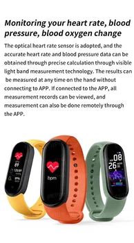 M5 Smart Kapela Šport Fitness Náramok Hodiniek Fitness Tracker Smartband Krvného Tlaku, Tepovej Frekvencie Vodotesný Náramok 2020