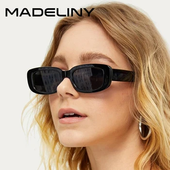 MADELINY Nové Trendové slnečné Okuliare Ženy Vintage Obdĺžnik Plastové Žena Slnečné Okuliare Retro Námestie Slnečné okuliare UV400 MA004
