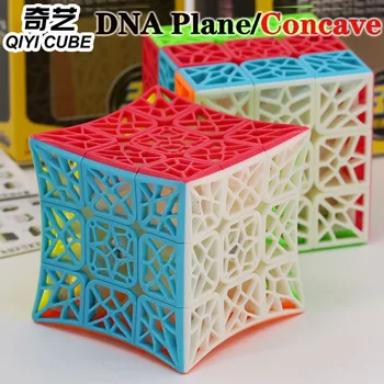 Magic cube puzzle QiYi QiYi 3x3x3 kocka DNA Rovine Konkávne 3x3 špeciálny tvar profesionálne rýchlosť kocka vzdelávacie hračky Nový Príchod