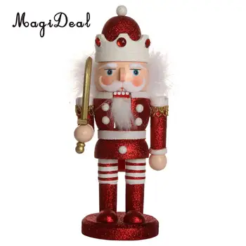 MagiDeal Handpainted Drevené Baletu Luskáčik Santa Claus Matica Krakovanie Vianočné Ozdoby Hračka Vianočný Večierok Domáce Dekorácie