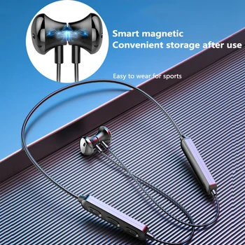 Magnetické Bezdrôtová 5.0 Slúchadlá 9D Priestorový Zvuk Krku Visí Športové Headset Pre Huawei Xiao Sumsang