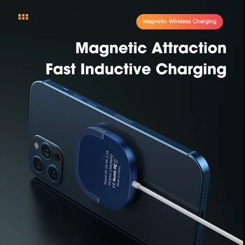 Magnetické Bezdrôtová Nabíjačka pre iPhone 12 Pro Max 15W Qi Rýchle Nabíjanie Pad pre Magsafing Nabíjačky Stojan Mount Support Telefón