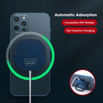 Magnetické Bezdrôtová Nabíjačka pre iPhone 12 Pro Max 15W Qi Rýchle Nabíjanie Pad pre Magsafing Nabíjačky Stojan Mount Support Telefón