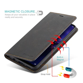 Magnetické Kožené puzdro Pre iPhone 12 Mini 11 Pro XS Max XR 7 8 6 6 Plus 5s SE Luxusné Peňaženky Flip Karty, Držiak na Stojan, Kryt Telefónu