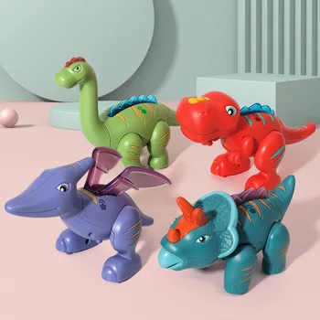 Magnetické Puzzle 3D Dinosaura Montáž Zvierat Budovy Vzdelávacie Hračky pre Deti, Nahrávanie Elektrické Hračky pre Deti, Vianoce