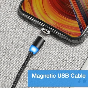 Magnetické Typ C Nabíjací Kábel Pre Samsung A51 A71 A50 A70 Redmi Poznámka 5 5A 6 6A Pro QC 3.0 Auto Nabíjačka, Micro USB Telefónu Kábel