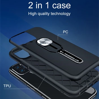 Magnetický Prsteň Stojan puzdro pre Iphone 11 Pro Max 7 8 6 6 Plus X XS MAX XR Anti-jeseň Ochranu Mobilného Telefónu Kryt Fundas