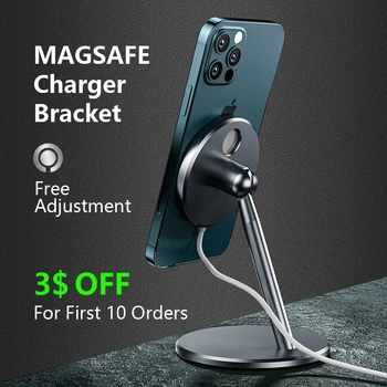 Magsafe Telefón Nabíjačka, Držiak Hliníkový Držiak Pre IPhone 12mini 12 Pro Max Rotačný Magnetický Bezdrôtový Rýchlo, Nabíjací Stojan