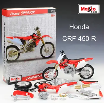 Maisto 1/12 1:12 Rozsahu Honda CRF 450 R Off Road Motokrosových Motocyklov Montáž Displeja Zberateľské Modely Deti Chlapcov Dieťa Hračku