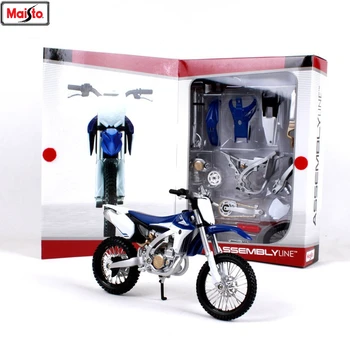 Maisto 1:12 12 štýly Yamaha YZ450F zmontované zliatiny motocykel model zostavený DIY hračka nástroje Zbierať darčeky