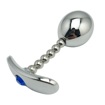 Malá veľkosť Kovové Análny zadok plug šperky crystal korálky kegel loptu silikónové vajcia SM vložiť dildo vibrátor sexuálnu hračku pre mužov, ženy