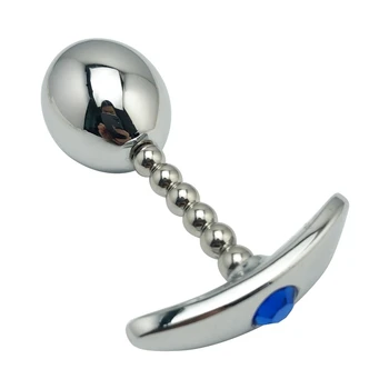 Malá veľkosť Kovové Análny zadok plug šperky crystal korálky kegel loptu silikónové vajcia SM vložiť dildo vibrátor sexuálnu hračku pre mužov, ženy