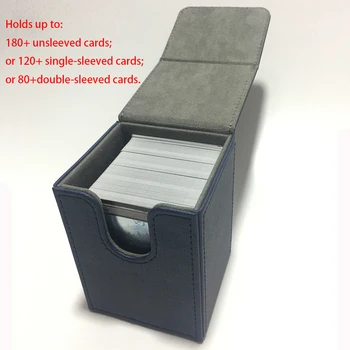 Malá veľkosť Top načítanie Karty Prípade Palube Prípade Dosková Hra Karty Box: Modrá Farba