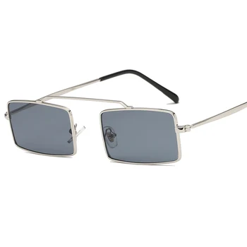 Malý Obdĺžnik slnečné Okuliare Ženy Značky Dizajnér Mužov Kovovým Rámom Slnečné Okuliare Retro Drobné Okuliare UV400