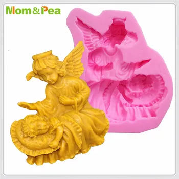 Mama&Pea MPA1987 Anjel Silikónové Formy Cake Decoration Fondant Tortu 3D Formy potravinársky