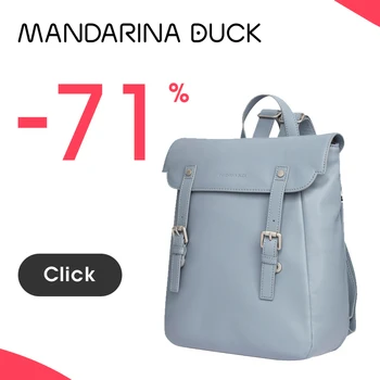 Mandarina Duck Luxusné Dizajnér POSTINO Voľný Premium Vysoko Kvalitnej hovädzej kože Taška Štýlový Batoh Ženy Reálnom Kožené Batoh
